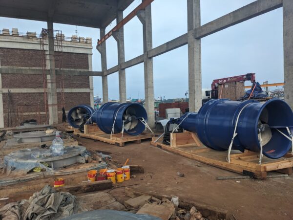 Instalasi Pompa Submersible 2x21.000 L/det Rumah Pompa Loji, Pekalongan